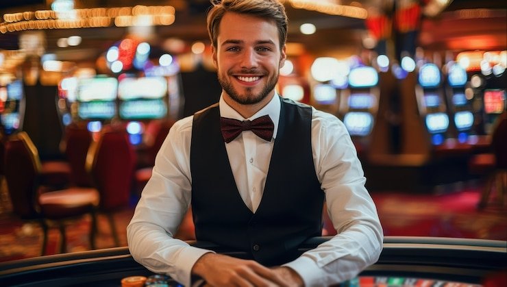 Studio live baccarat 888 slots dengan dealer profesional dan kamera HD
